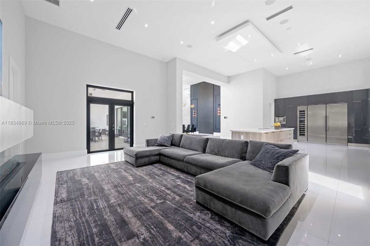 Interior, Living room, Recessed Lighting