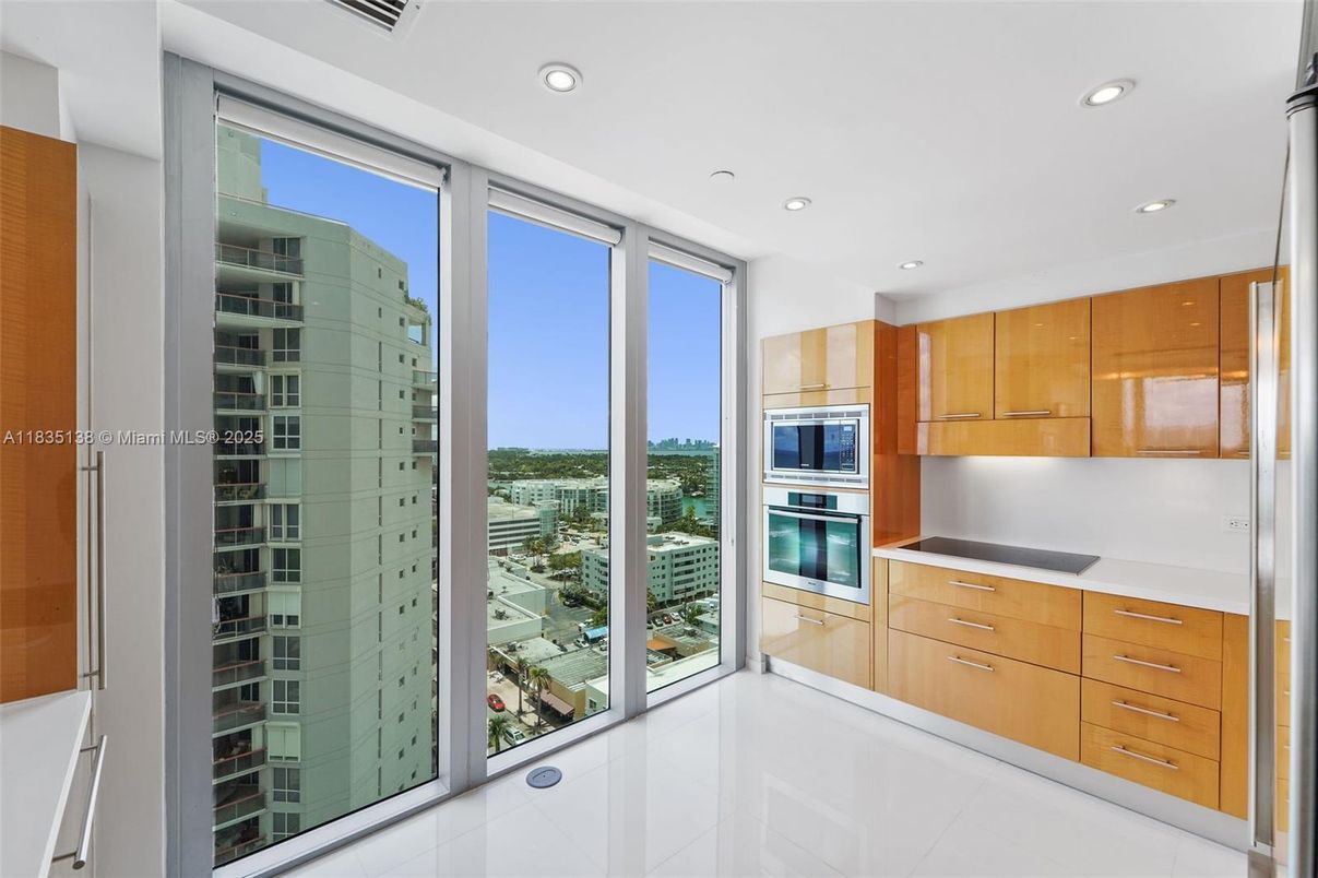 Interior, Kitchen, Recessed Lighting, Stainless Steel Appliances, Water
