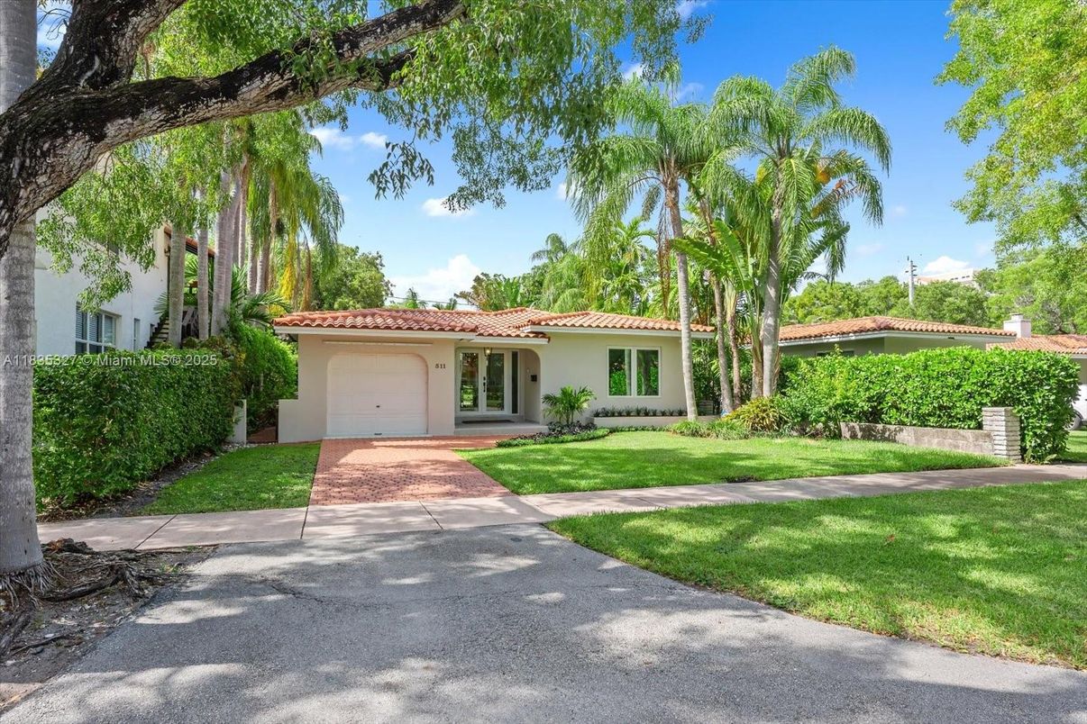 Attached, Backyard, Exterior, Facade, Spanish Mediterranean