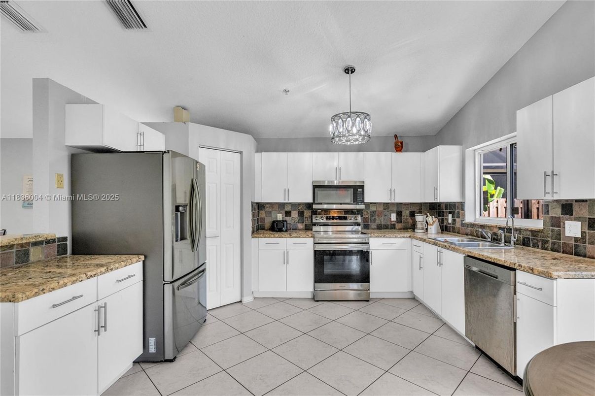 Interior, Kitchen, Pendant Lights, Stainless Steel Appliances