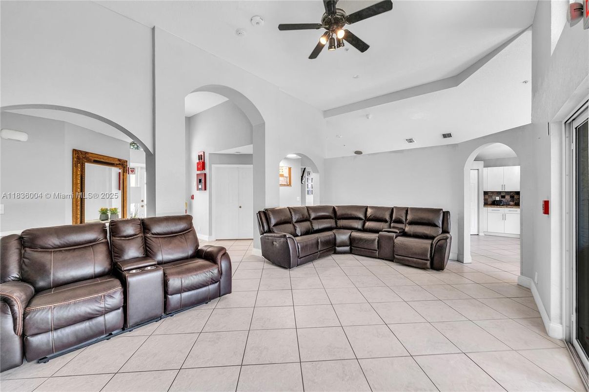 Interior, Living room, Recessed Lighting