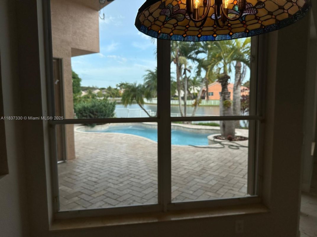 Chandelier, Interior, Pool, Water