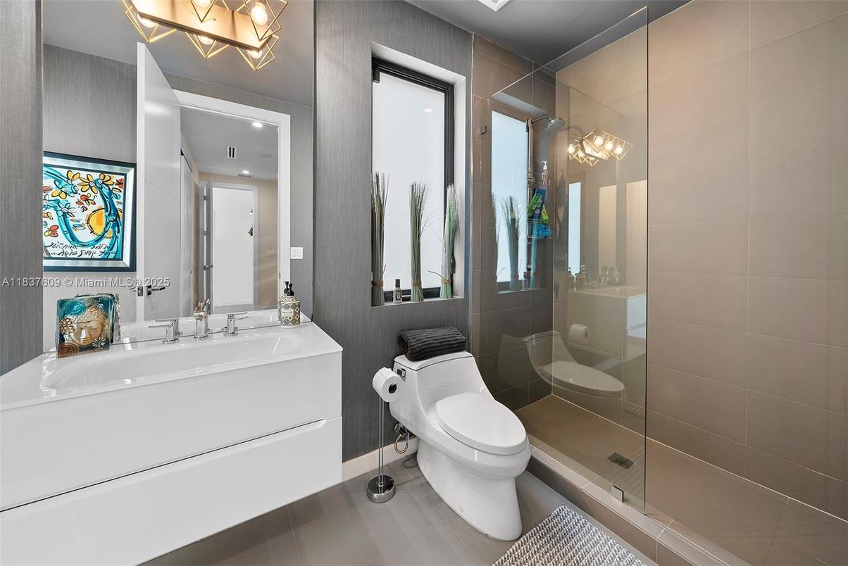 Bathroom, Glass Shower, Interior