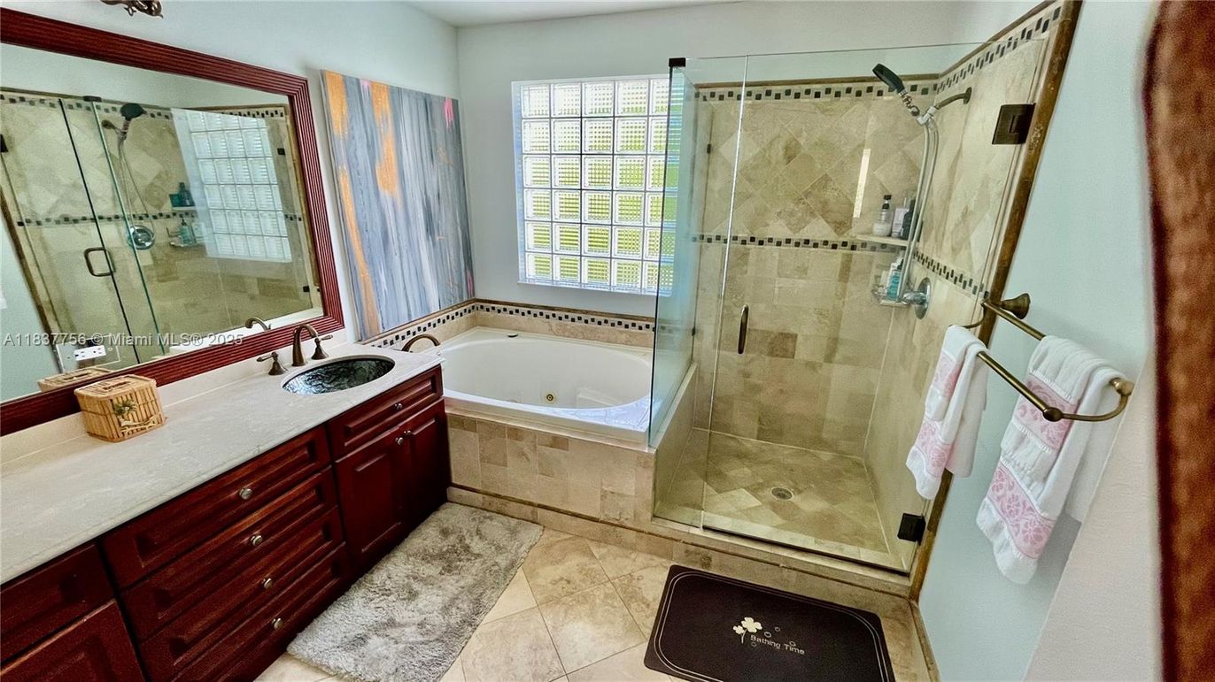 Bathroom, Dual Sink Vanities, Glass Shower, Interior