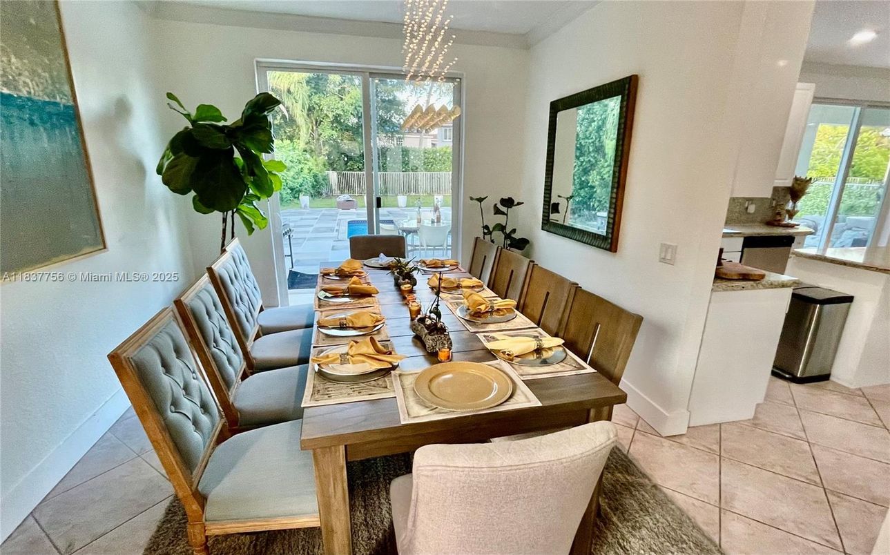 Dining room, Interior, Pendant Lights, Recessed Lighting