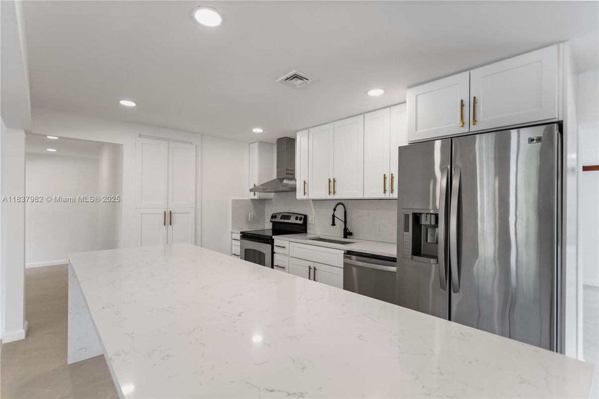 Interior, Kitchen, Recessed Lighting, Stainless Steel Appliances