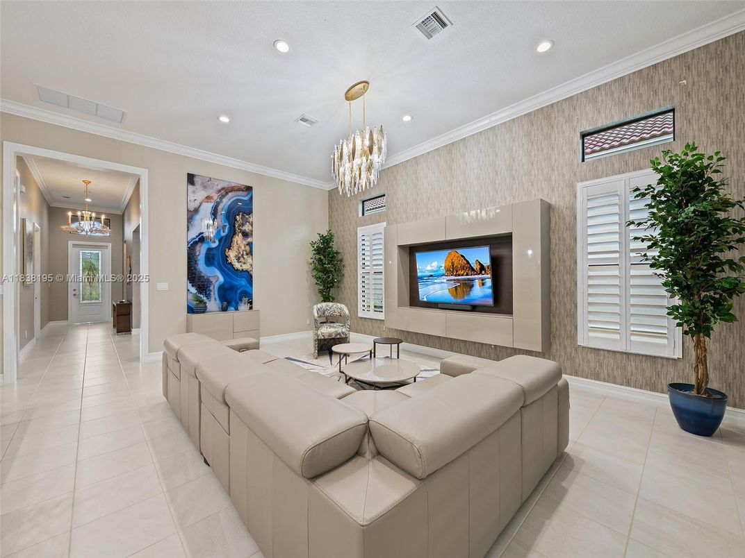 Chandelier, Interior, Living room, Recessed Lighting
