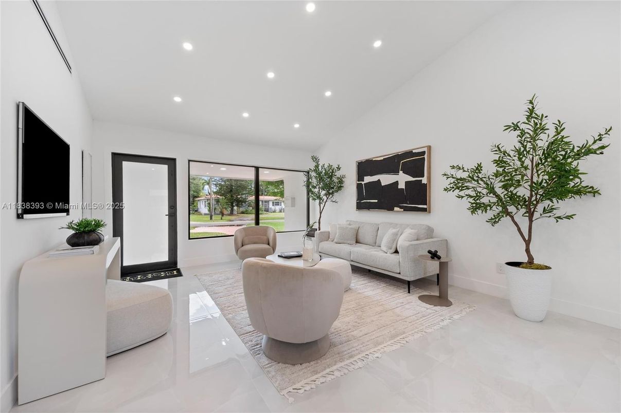 Interior, Living room, Recessed Lighting