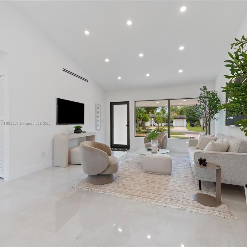 Interior, Living room, Recessed Lighting