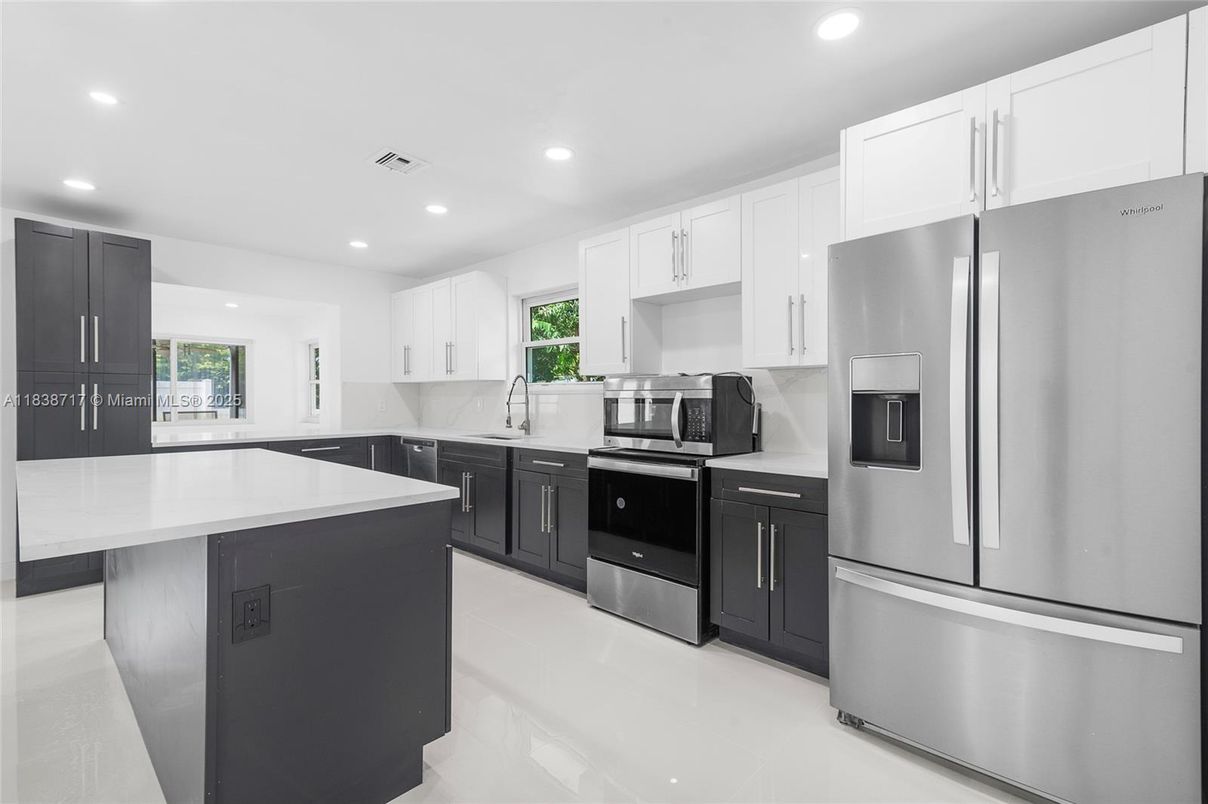 Interior, Kitchen, Recessed Lighting, Stainless Steel Appliances
