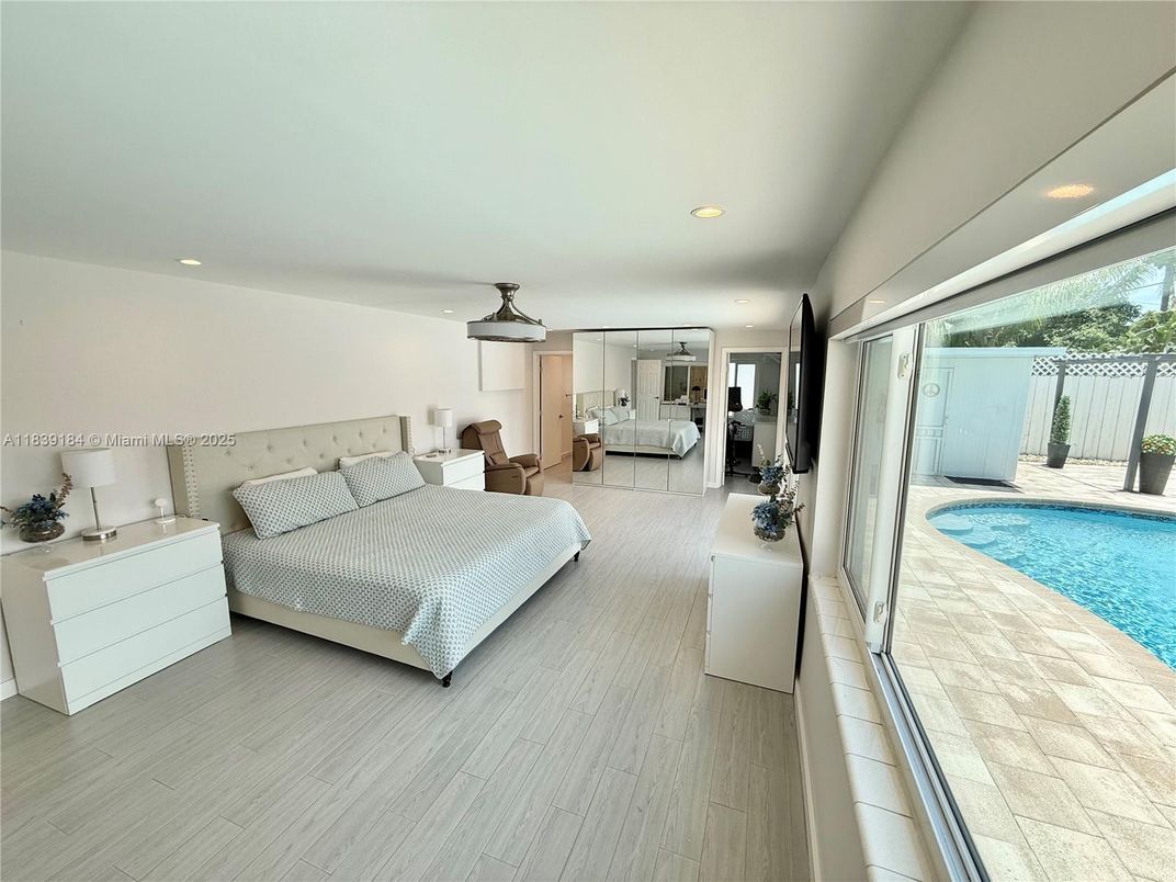 Bedroom, Interior, Pool, Recessed Lighting