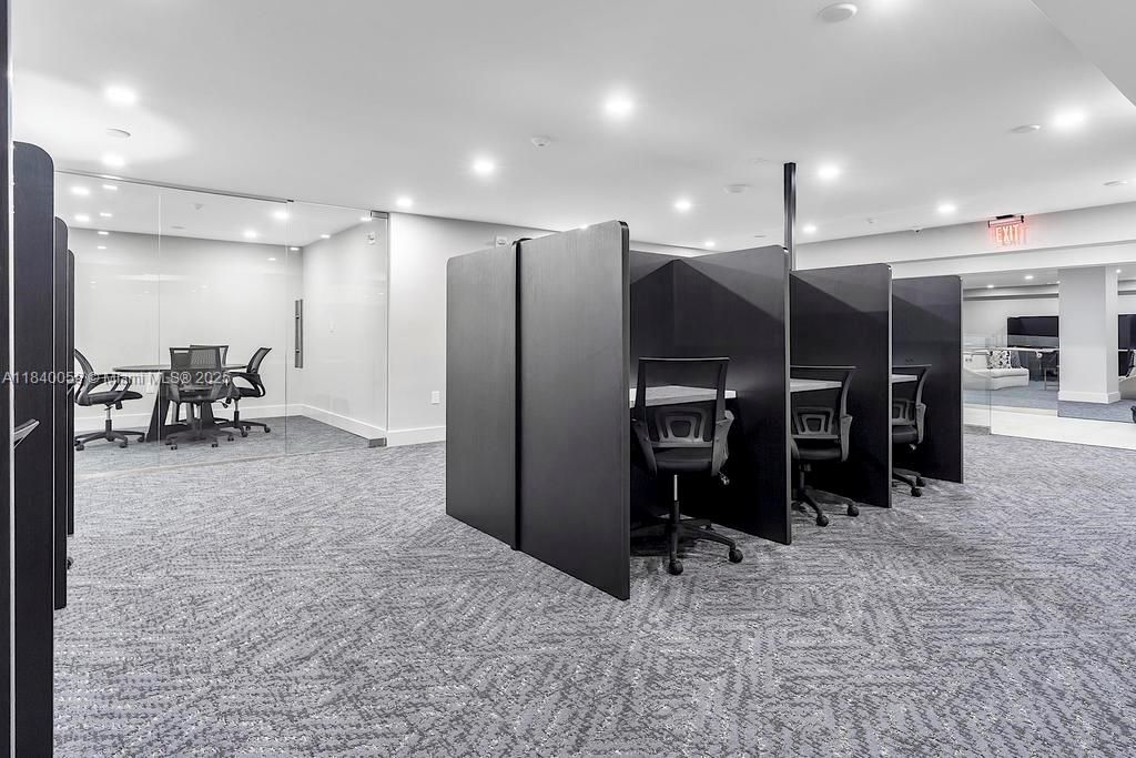 Home Office, Interior, Recessed Lighting