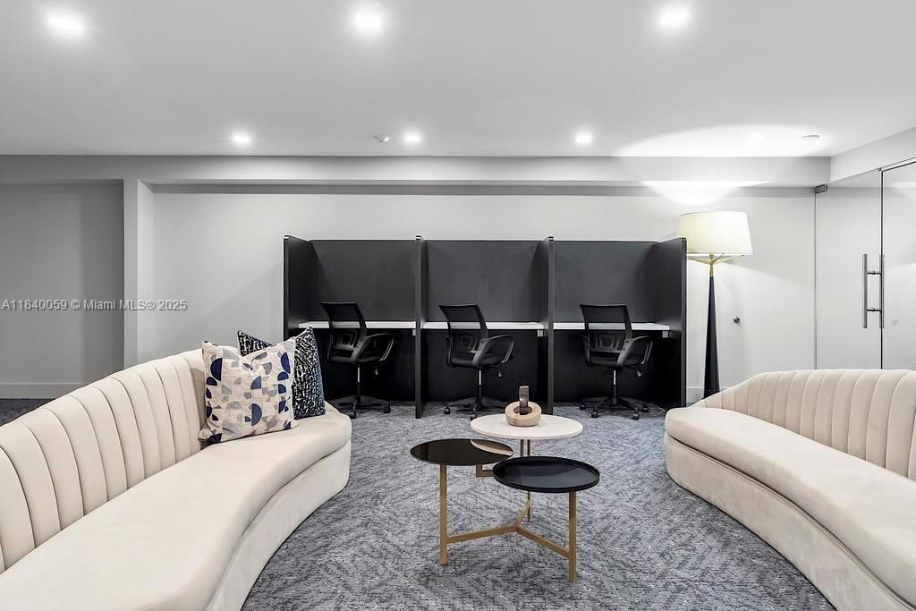 Home Office, Interior, Living room, Recessed Lighting