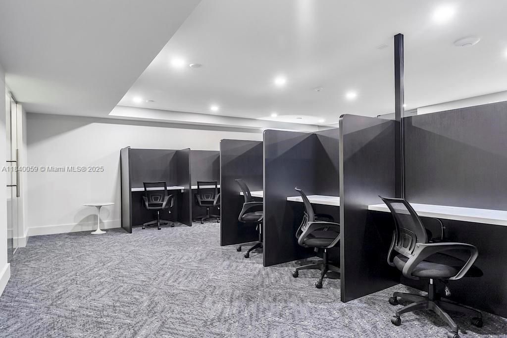 Home Office, Interior, Recessed Lighting