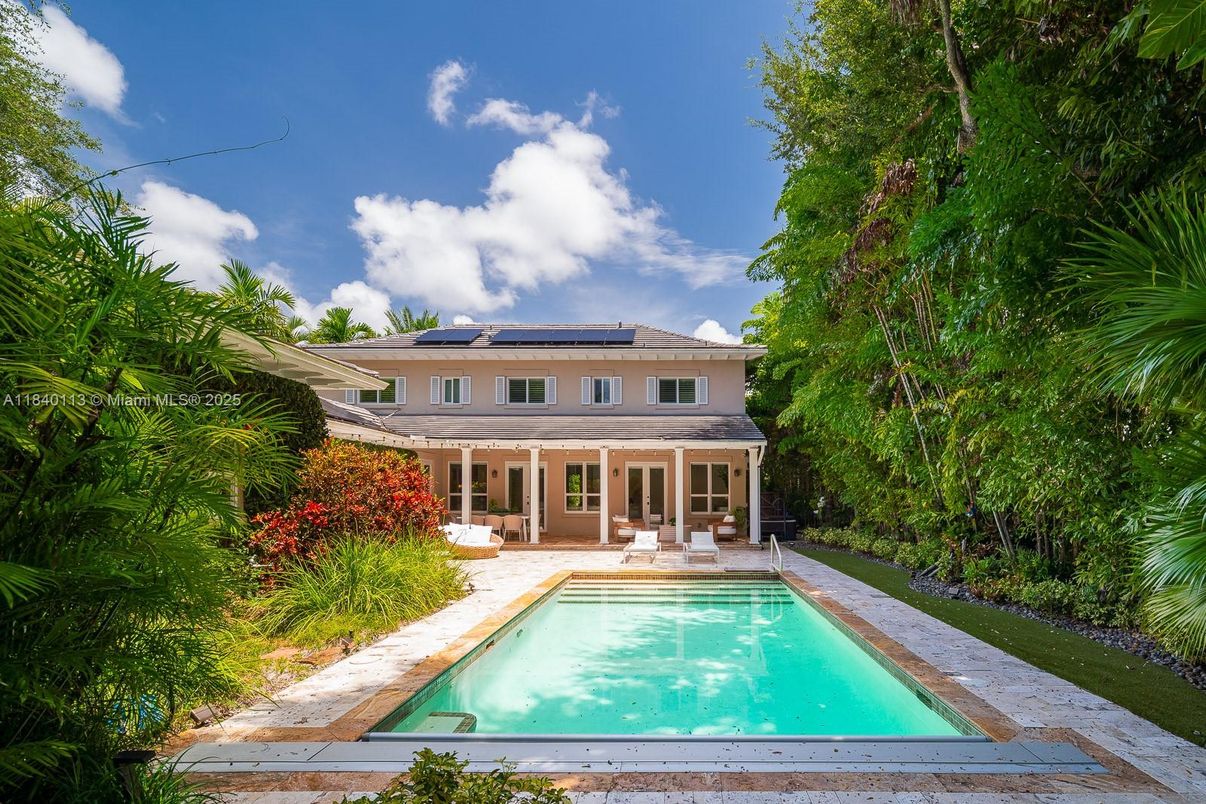 Exterior, Pool, Solar Panels