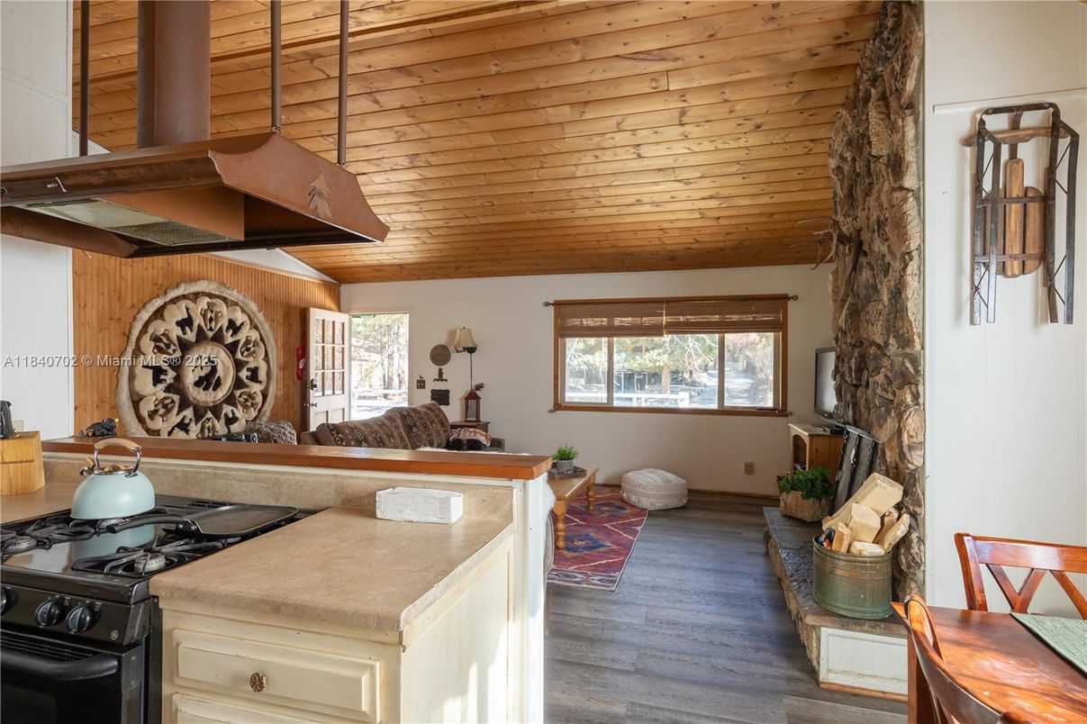 Interior, Kitchen, Wooden Ceilings, Wood Texture Flooring