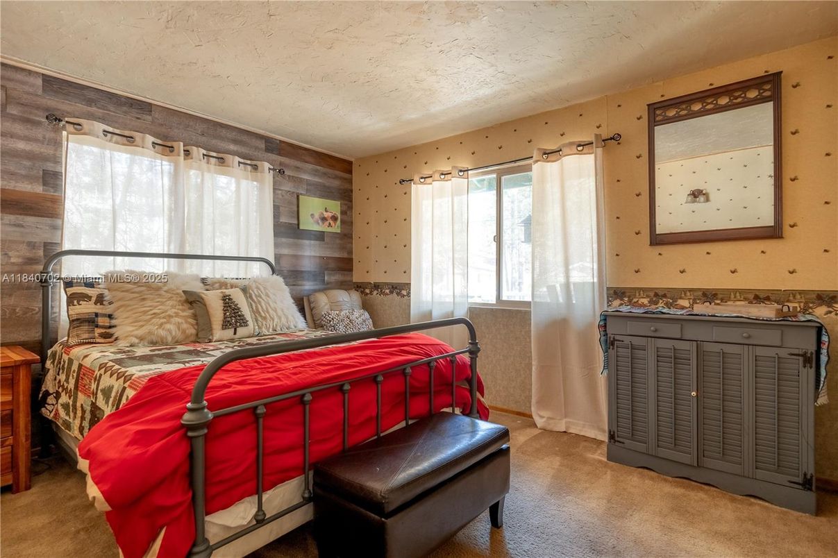 Bedroom, Interior, Wooden Walls