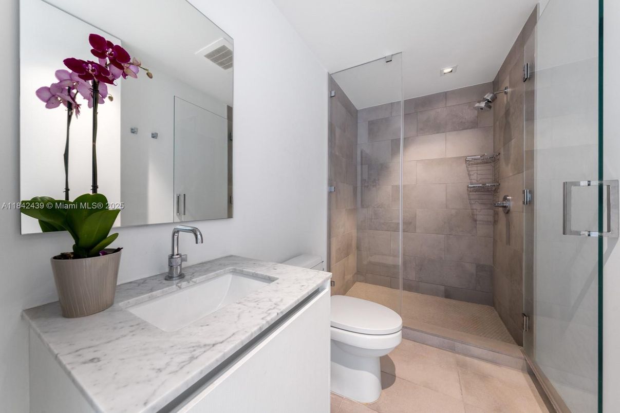 Bathroom, Glass Shower, Interior