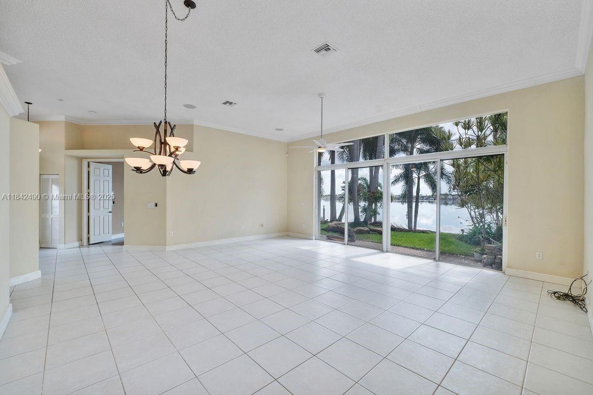 Chandelier, Empty room, Interior, Pendant Lights