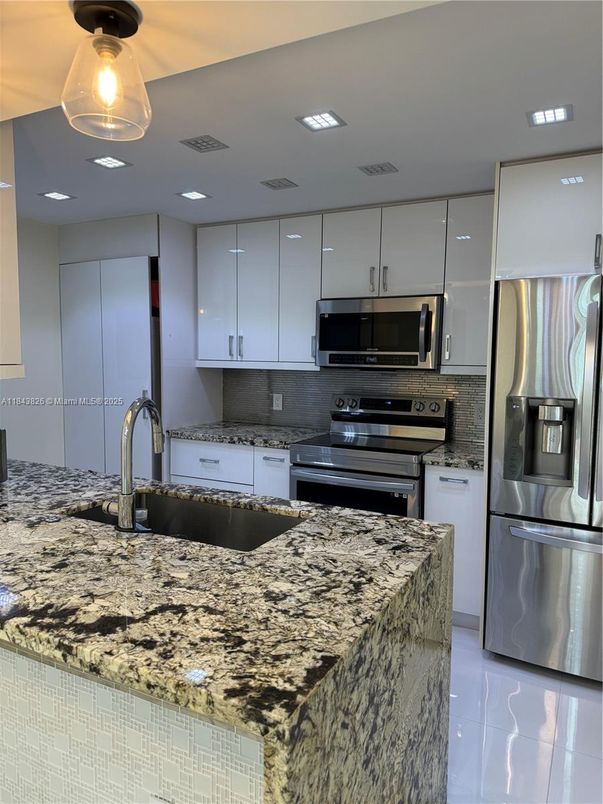 Interior, Kitchen, Recessed Lighting, Stainless Steel Appliances