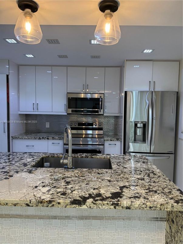 Interior, Kitchen, Recessed Lighting, Stainless Steel Appliances