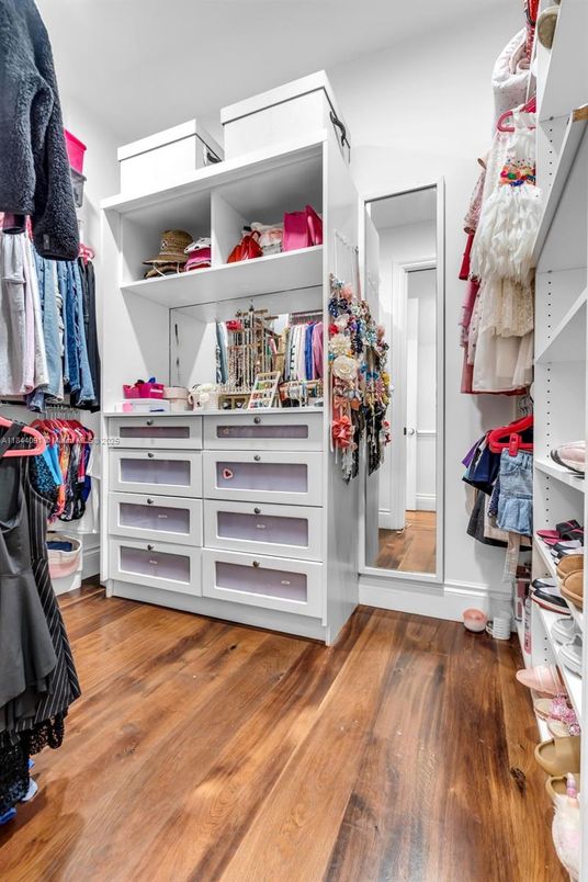 Interior, Walk-in Closets, Wood Texture Flooring