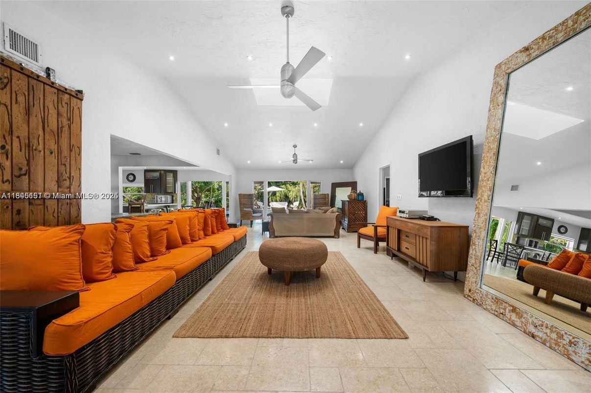 Interior, Living room, Recessed Lighting