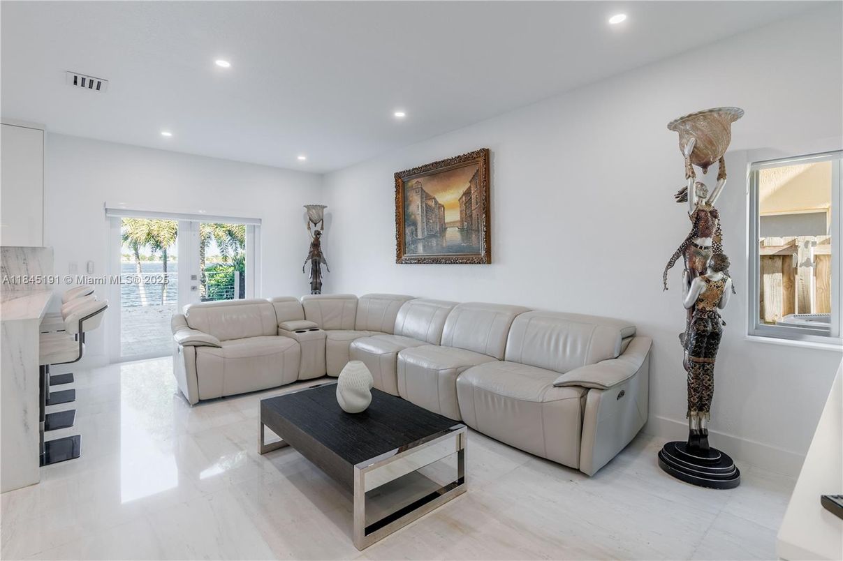 Interior, Living room, Recessed Lighting