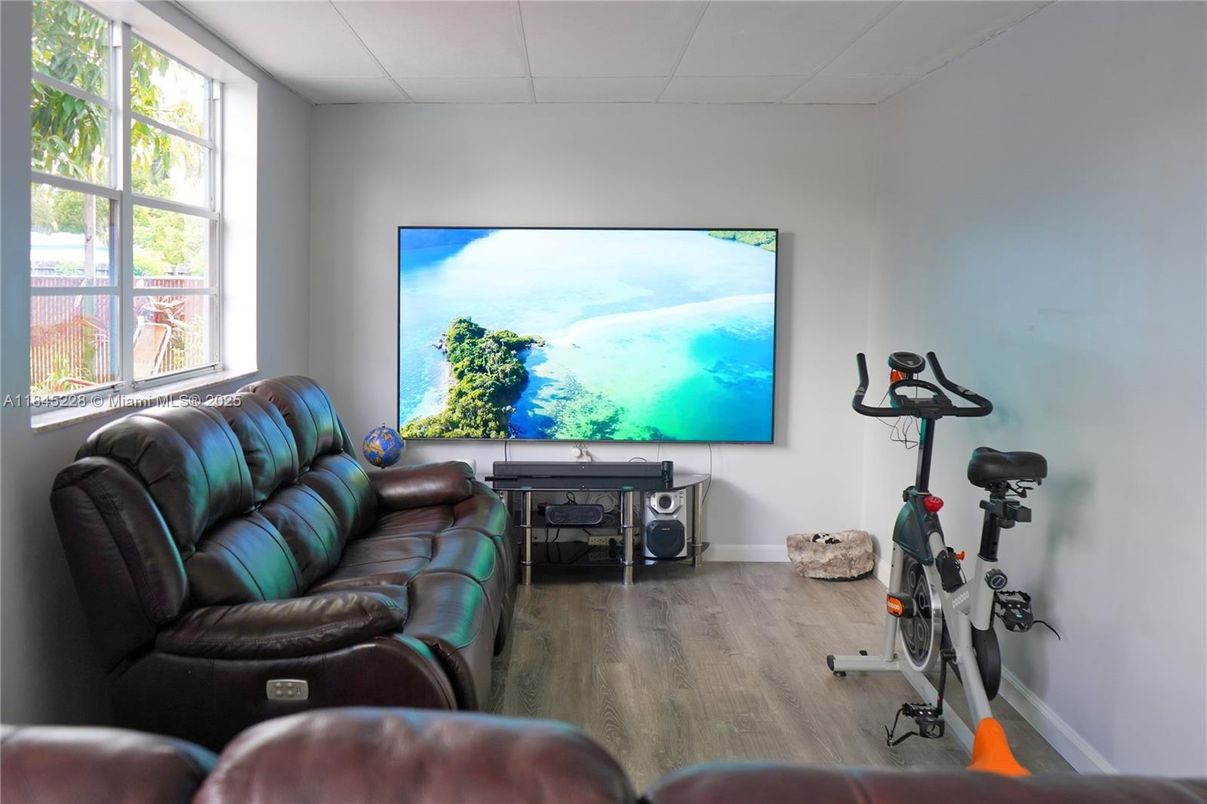 Fitness Equipment, Interior, Wood Texture Flooring
