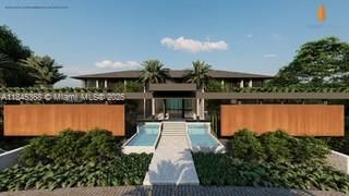 Exterior, Facade, Pool, Modern