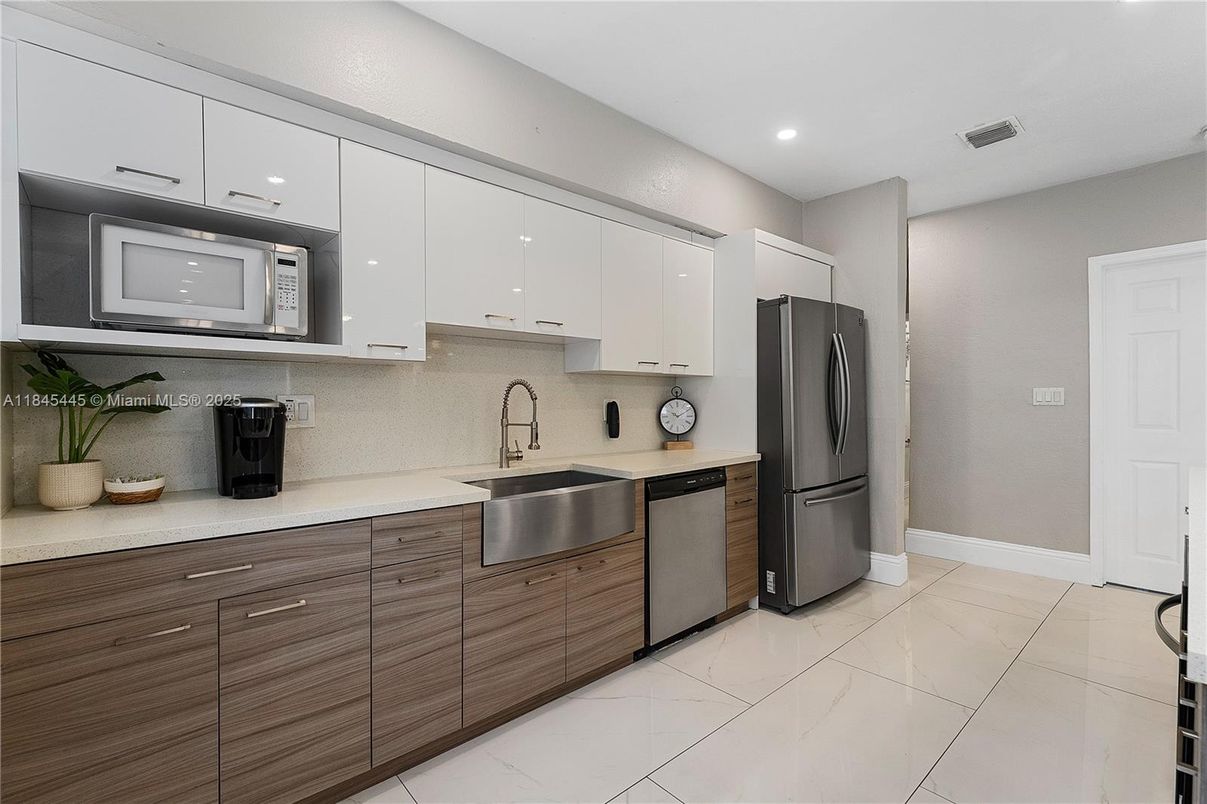 Interior, Kitchen, Recessed Lighting, Stainless Steel Appliances