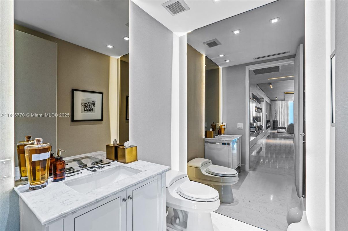 Interior, Marble, Recessed Lighting