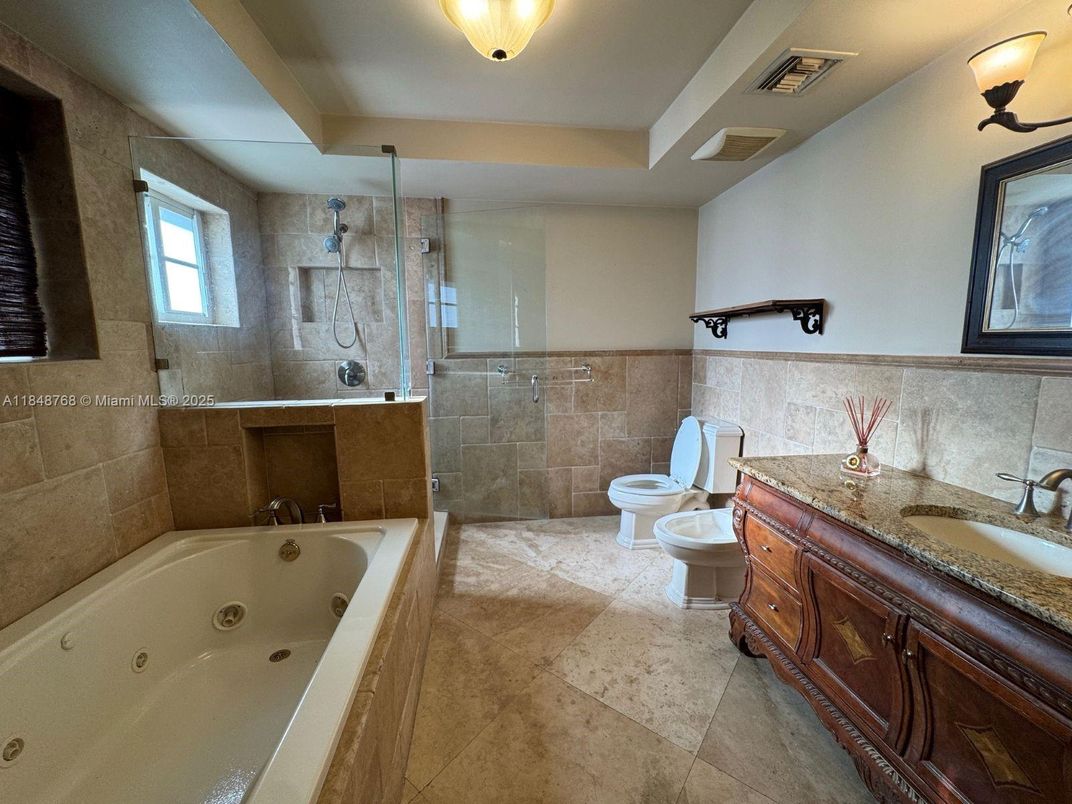 Bathroom, Dual Sink Vanities, Glass Shower, Interior