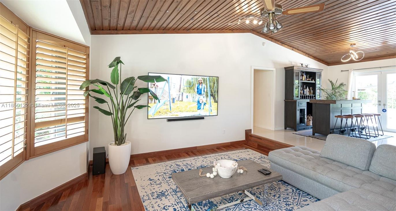 Dining room, Fireplace, Interior, Living room, Wooden Ceilings, Wood Texture Flooring