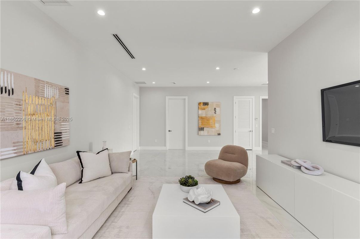 Interior, Living room, Recessed Lighting