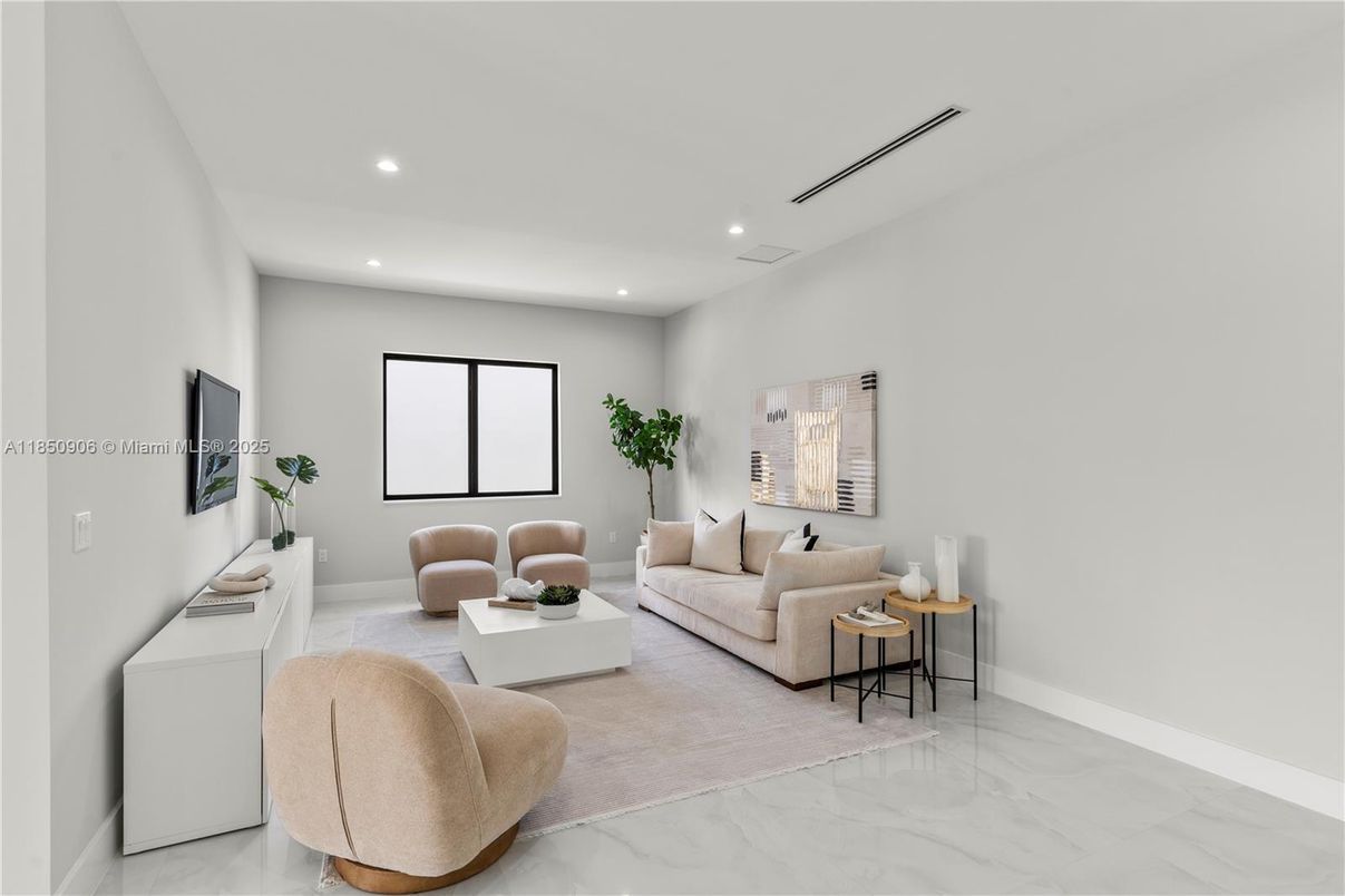 Interior, Living room, Marble, Recessed Lighting