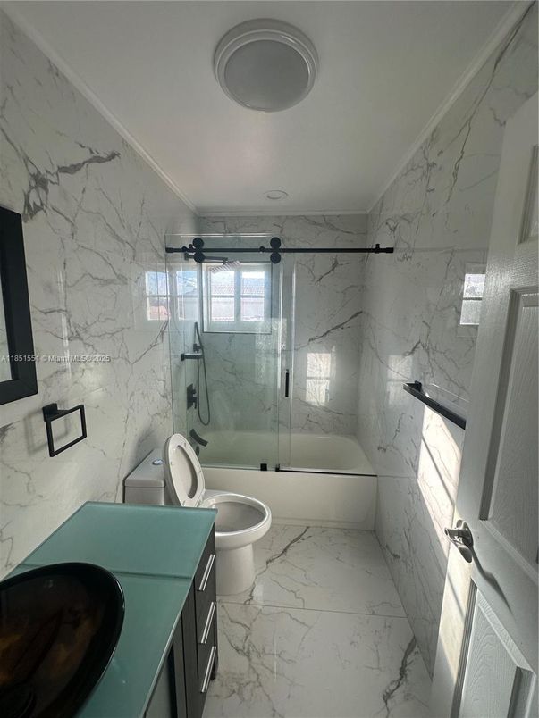 Bathroom, Glass Shower, Interior, Marble, Marble Walls