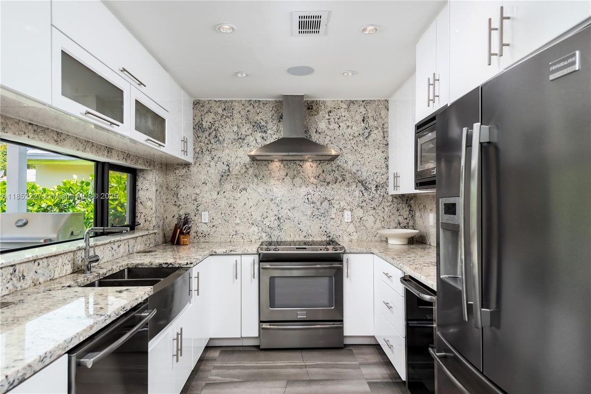 Interior, Kitchen, Recessed Lighting, Stainless Steel Appliances