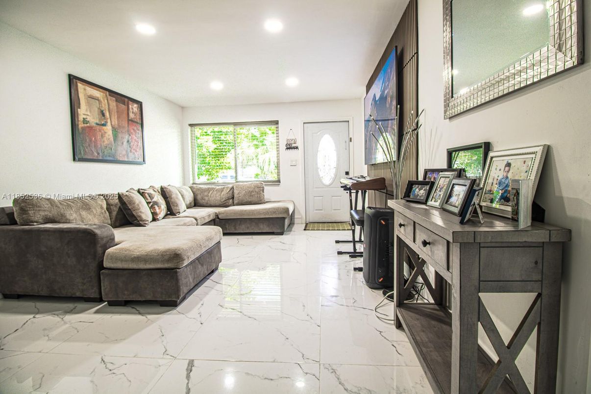Interior, Living room, Marble, Recessed Lighting