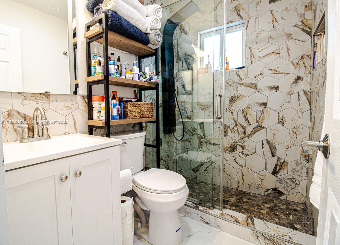 Bathroom, Glass Shower, Interior, Marble, Marble Walls