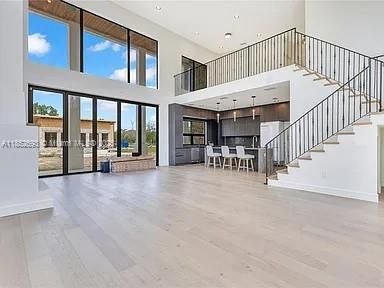 Chandelier, Dining room, Interior, Pendant Lights, Recessed Lighting, Wood Texture Flooring