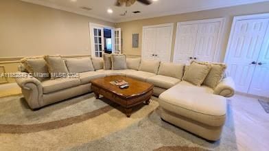 Interior, Living room, Recessed Lighting