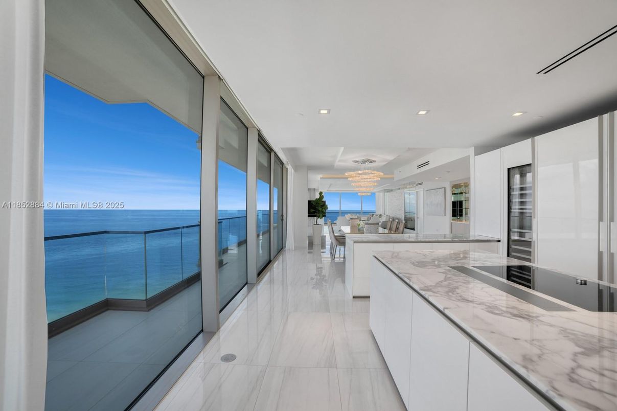 Interior, Kitchen, Marble, Recessed Lighting, Water