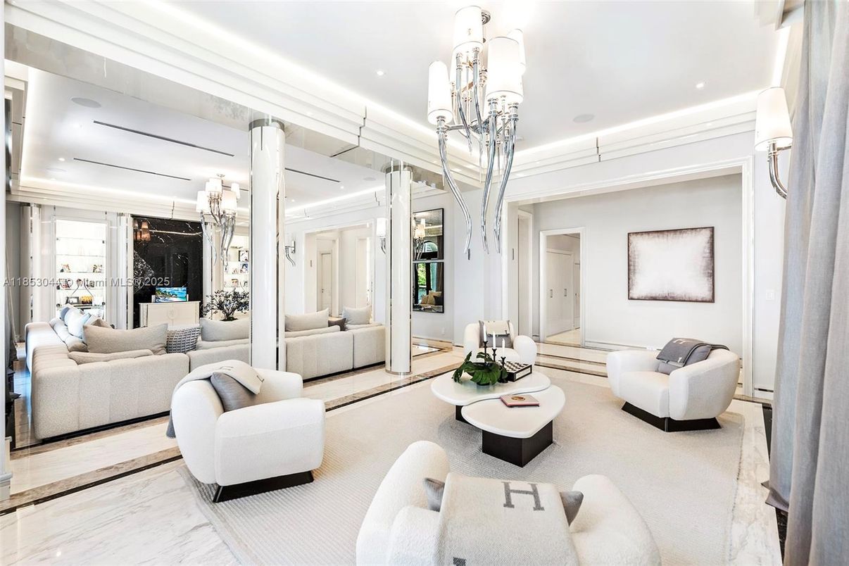 Chandelier, Interior, Living room, Marble, Recessed Lighting