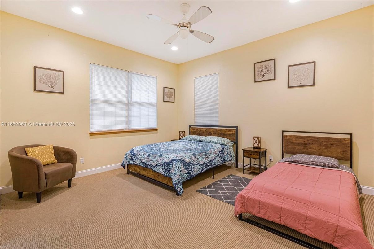 Bedroom, Interior, Recessed Lighting