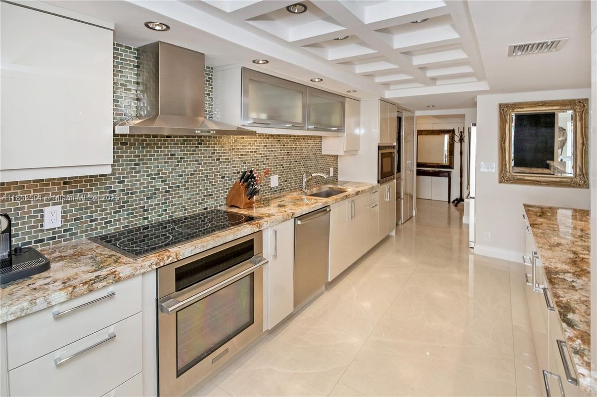 Interior, Kitchen, Recessed Lighting, Stainless Steel Appliances