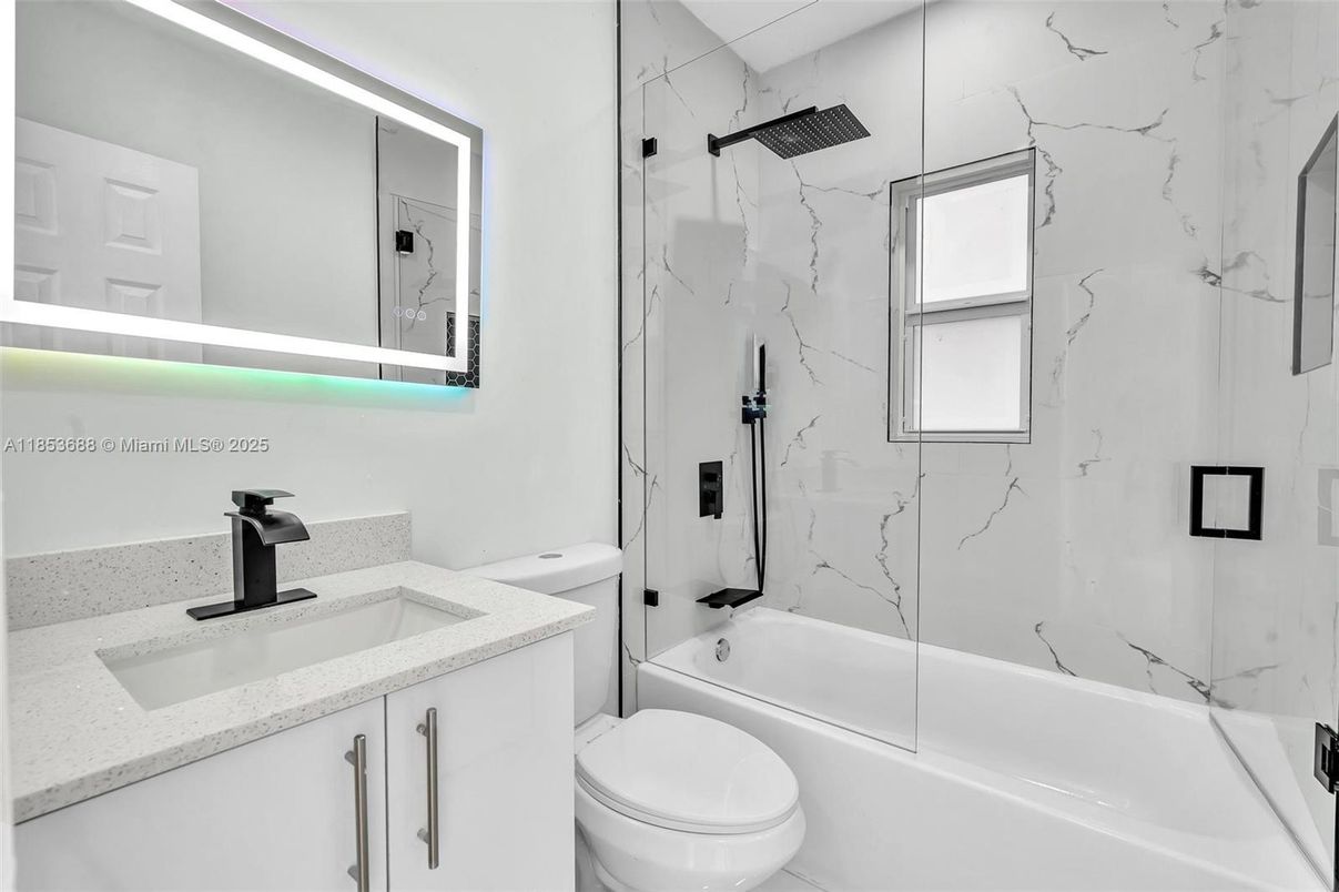 Bathroom, Glass Shower, Interior, Marble Walls