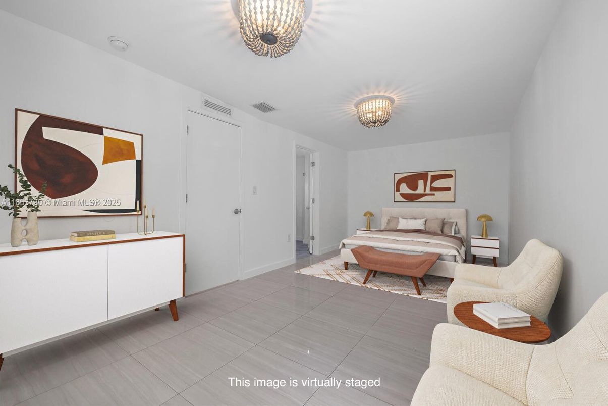 Bedroom, Chandelier, Interior