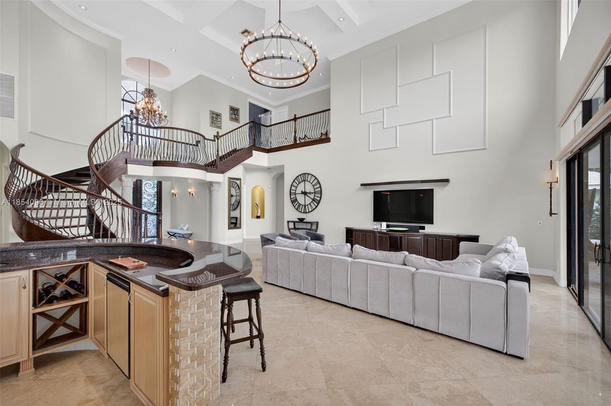 Chandelier, Interior, Living room, Recessed Lighting