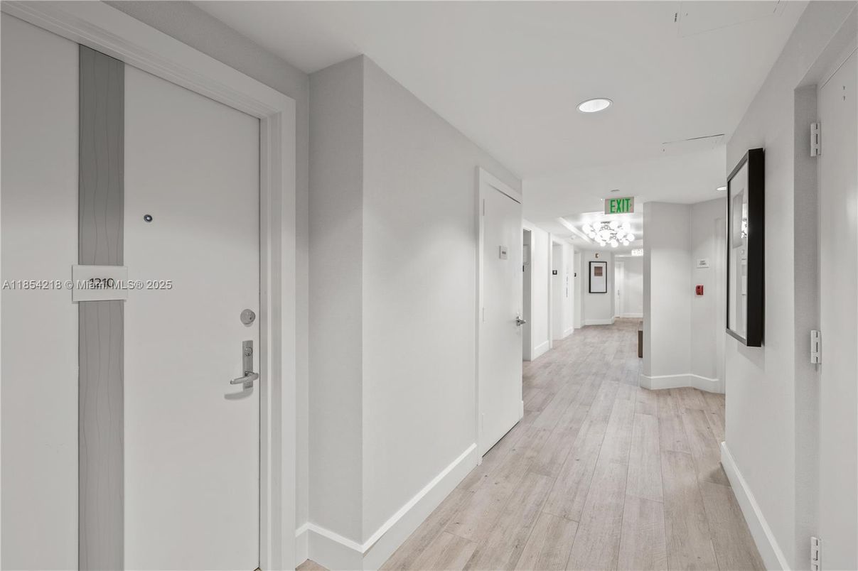 Elevator, Interior, Recessed Lighting, Wood Texture Flooring